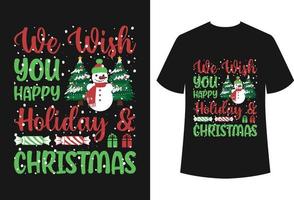 kerst t-shirt ontwerp vector