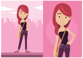 Leuke Redhead Woman Vector