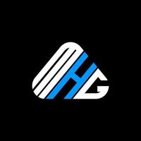 mhg brief logo creatief ontwerp met vector grafisch, mhg gemakkelijk en modern logo.