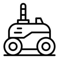 draadloze robot auto icoon schets vector. schattig speelgoed- vector