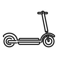 rijden elektrisch scooter icoon schets vector. trap fiets vector