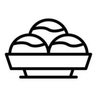 bakkerij voedsel icoon schets vector. cafe winkel vector