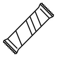 snel tussendoortje bar icoon schets vector. gezond muesli vector