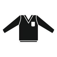 Japans overhemd icoon gemakkelijk vector. leerling uniform vector