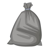 vuilnis zak icoon, tekenfilm stijl vector