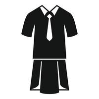 vrouw uniform icoon gemakkelijk vector. pak jurk vector