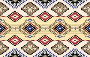 abstract etnisch meetkundig ikat patroon. oosters Afrikaanse Amerikaans Mexicaans aztec motief textiel en Boheems patroon vector elementen. ontworpen voor achtergrond, behang, afdrukken .vector ikat patroon.