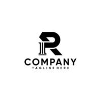 letter r logo ontwerp vector