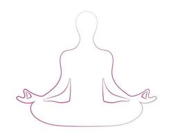 meditatie silhouet logo vector