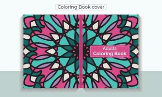 kleur boek Hoes voor volwassenen en klaar naar afdrukken vector