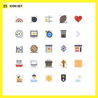 voorraad vector icoon pak van 25 lijn tekens en symbolen voor Leuk vinden hart navigatie rugby Amerikaans voetbal bewerkbare vector ontwerp elementen