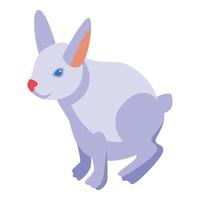 gelukkig Pasen konijn icoon isometrische vector. schattig konijn vector
