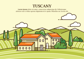 Toscane Vectorillustratie vector