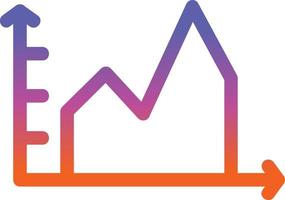 gevulde diagram vector icoon ontwerp