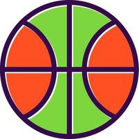 basketbal bal vector icoon ontwerp