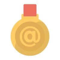 modieus medaille online vector