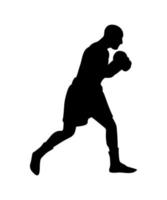 vector illustratie van boksers silhouet