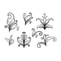 decoratieve plantenpatronen vector