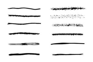 vector set hand getrokken onderstrepen.