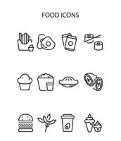 voedsel icoon ontwerp vector illustratie abstract