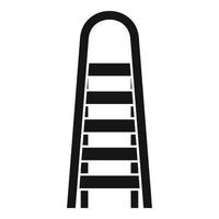 muur ladder icoon gemakkelijk vector. hout gereedschap vector