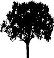 silhouet van bomen voor de website, voor afdrukken. vector grafiek illustratie