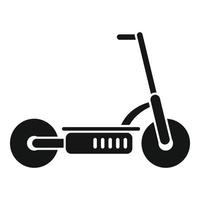 elektrisch scooter accu icoon gemakkelijk vector. trap fiets vector