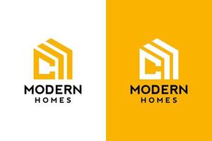 logo ontwerp van c in vector voor bouw, huis, echt landgoed, gebouw, eigendom. minimaal geweldig modieus professioneel logo ontwerp sjabloon Aan dubbele achtergrond.