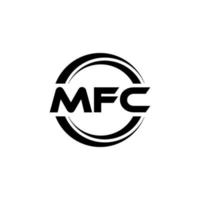 mfc brief logo ontwerp in illustratie. vector logo, schoonschrift ontwerpen voor logo, poster, uitnodiging, enz.