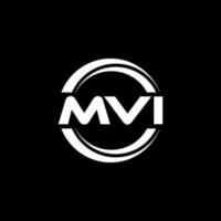 mvi brief logo ontwerp in illustratie. vector logo, schoonschrift ontwerpen voor logo, poster, uitnodiging, enz.