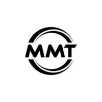 mmt brief logo ontwerp in illustratie. vector logo, schoonschrift ontwerpen voor logo, poster, uitnodiging, enz.