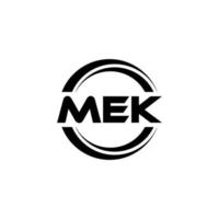 mek brief logo ontwerp in illustratie. vector logo, schoonschrift ontwerpen voor logo, poster, uitnodiging, enz.