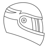 motorfiets helm icoon, schets stijl vector