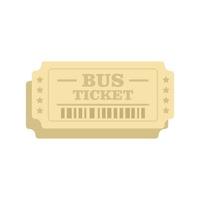 betaling bus ticket icoon vlak geïsoleerd vector