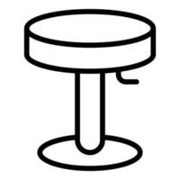 bistro stoel icoon schets vector. bar stoel vector