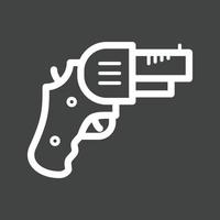 revolver lijn omgekeerd icoon vector