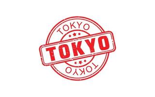 tokyo Japan rubber postzegel met grunge stijl Aan wit achtergrond vector