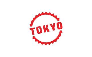 tokyo Japan rubber postzegel met grunge stijl Aan wit achtergrond vector