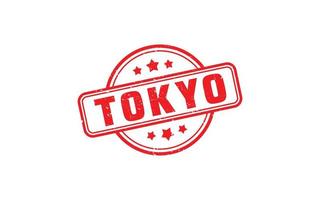 tokyo Japan rubber postzegel met grunge stijl Aan wit achtergrond vector