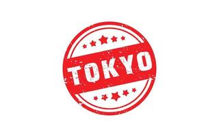 tokyo Japan rubber postzegel met grunge stijl Aan wit achtergrond vector