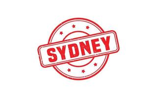 Sydney Australië rubber postzegel met grunge stijl Aan wit achtergrond vector