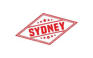 Sydney Australië rubber postzegel met grunge stijl Aan wit achtergrond vector