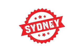 Sydney Australië rubber postzegel met grunge stijl Aan wit achtergrond vector