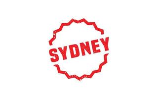 Sydney Australië rubber postzegel met grunge stijl Aan wit achtergrond vector