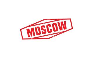 Moskou Rusland rubber postzegel structuur met grunge stijl Aan wit achtergrond vector