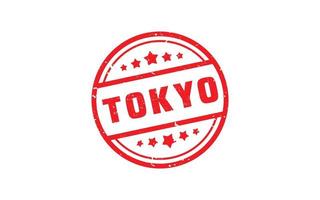 tokyo Japan rubber postzegel met grunge stijl Aan wit achtergrond vector