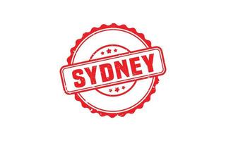 Sydney Australië rubber postzegel met grunge stijl Aan wit achtergrond vector