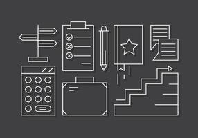 Lineaire Business Icons vector