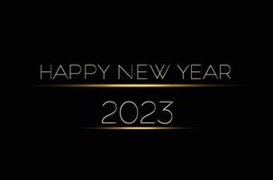 gloeiend gelukkig nieuw jaar 2023 tekst vector