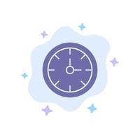 alarm klok stopwatch tijd blauw icoon Aan abstract wolk achtergrond vector
